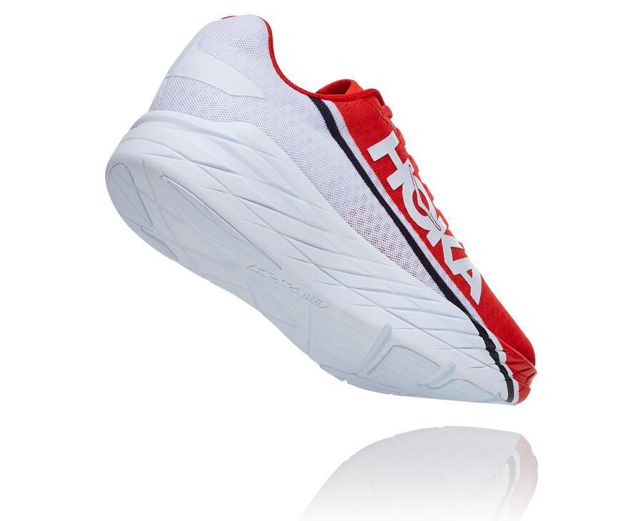 Hoka One One Running Shoes Mens Red/White - Rocket X - 81294FLRZ